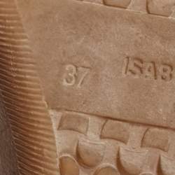 Pre Owned Isabel Marant Black Suede Bekett Wedge Sneakers Size 37