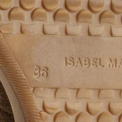 Isabel Marant Brown Suede Bobby Wedge Sneakers Size 36