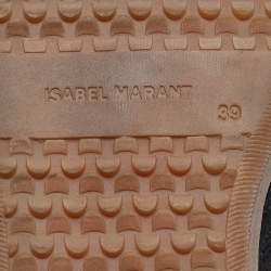 Pre Owned Isabel Marant Black Suede Bekett Wedge Sneakers Size 39