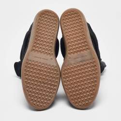 Pre Owned Isabel Marant Black Suede Bekett Wedge Sneakers Size 39