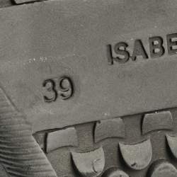 Pre Owned Isabel Marant Black Leather and Suede Bekett Wedge Sneakers Size 39