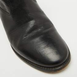 Isabel Marant Black Leather Ankle Length Boots Size 38