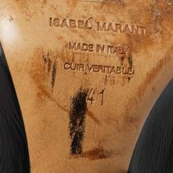 Pre Owned Isabel Marant Black Leather Knee Length Boots Size 41