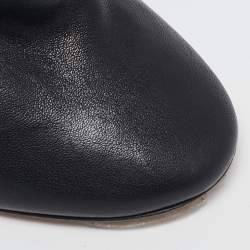 Isabel Marant Black Leather Knee Length Boots Size 38