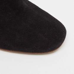 Pre Owned Isabel Marant Black Suede Dicker Ankle Length Boots Size 37