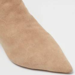 Isabel Marant Beige Suede Ankle Length Boots Size 37