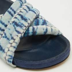 Isabel Marant Blue Criss-Cross Suede Flat Size 38