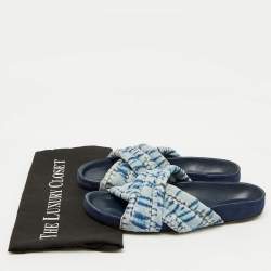 Isabel Marant Blue Criss-Cross Suede Flat Size 38