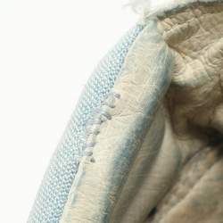 Pre Owned Isabel Marant Faded Blue Denim Wedge Sneakers Size 40