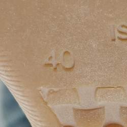 Pre Owned Isabel Marant Faded Blue Denim Wedge Sneakers Size 40