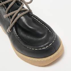 Isabel Marant Black Leather Alpica Ankle Length Boots Size 37