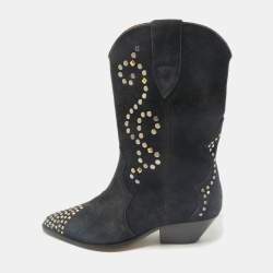 Isabel Marant Grey Suede Dewina Ankle Length Boots Size 39