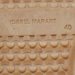 Pre Owned Isabel Marant Black Suede Bekett Wedge Sneakers Size 40