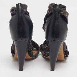 Pre Owned Isabel Marant Two Tone Suede Anaid Crisscross Ankle Wrap Sandals Size 40