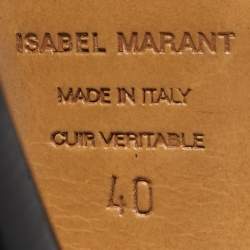 Pre Owned Isabel Marant Two Tone Suede Anaid Crisscross Ankle Wrap Sandals Size 40