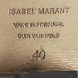 Pre Owned Isabel Marant Dicker Size 40 Green Suede Ankle Length Boots