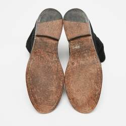 مملوكة مسبقًا حذاء بوت للكاحل جلد أسود إيزابيل مارانت كريسي سويدي مقاس 37