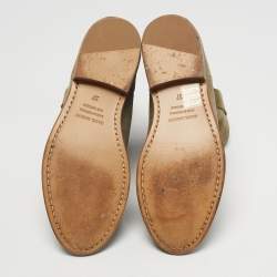 مملوكة مسبقًا حذاء بوت بطول الكاحل إيزابيل مارانت كريسي سويدي أخضر مقاس 37