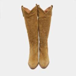 Pre Owned Isabel Marant Size 38 Brown Suede Knee Length Boots
