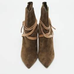 مملوكة مسبقًا Isabel Marant Size 41 Brown Suede Ankle Length Boots