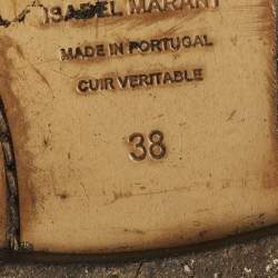 Pre Owned Isabel Marant Crisi Size 38 Black Suede Ankle Length Boots