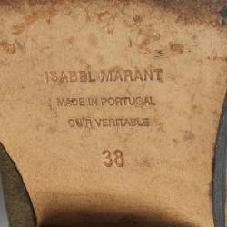 مملوكة مسبقًا حذاء بوت بطول الكاحل إيزابيل مارانت سويدي بيج مقاس 38