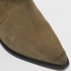 مملوكة مسبقًا حذاء بوت بطول الكاحل إيزابيل مارانت ديوينا سويدي أخضر مقاس 39