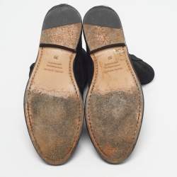 Pre Owned Isabel Marant Crisi Size 39 Black Suede Ankle Length Boots