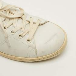 Pre Owned حذاء رياضي ايزابيل مارانت منخفض من أعلى جلد أسود و أبيض مقاس 39