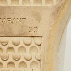 Pre Owned حذاء رياضي ايزابيل مارانت منخفض من أعلى جلد أسود و أبيض مقاس 39