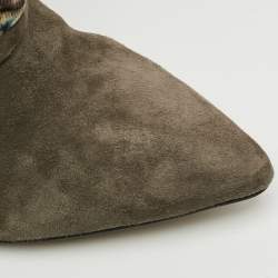 مملوكة مسبقًا Isabel Marant Size 38 Multicolor Leather and Suede Ankle Length Boots