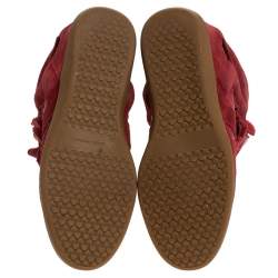 Isabel Marant Red Suede and Leather Bekett High Top Sneakers Size 38