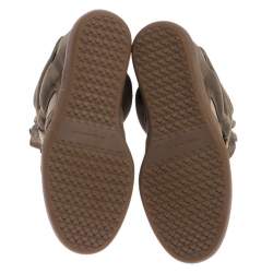 Pre Owned Isabel Marant Beige Suede Bekett Wedge Sneakers Size 37