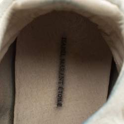 Isabel Marant Tricolor Python Embossed And Suede Leather Bekett Wedge High Top Sneakers Size 39