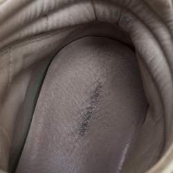 Pre Owned Isabel Marant Grey/Brown Suede And Leather Bekett Wedge Sneakers Size 40