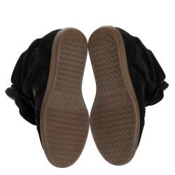 Pre Owned Isabel Marant Black Suede And Leather Bekett Sneakers Size 38