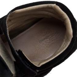 Pre Owned Isabel Marant Black Suede And Leather Bekett Sneakers Size 38