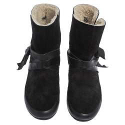Isabel Marant Etoile Black Suede And Leather Nygel Ankle Boots Size 41