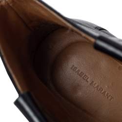 Pre Owned Isabel Marant Black Leather Dewina Ankle Boots Size 39