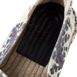 Pre Owned Isabel Marant Multicolor Canvas Espadrille Flats Size 38
