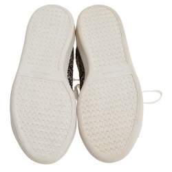 Pre Owned Isabel Marant Beige Leopard Print Calfhair and Leather Low Top Sneakers Size 41