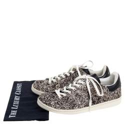 Pre Owned Isabel Marant Beige Leopard Print Calfhair and Leather Low Top Sneakers Size 41