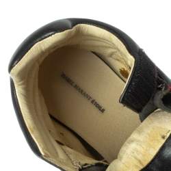 Pre Owned Isabel Marant Black Suede Leather Bekett Wedge High Top Sneakers Size 38