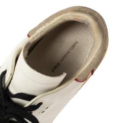 Pre Owned Isabel Marant White Leather Low Top Sneakers Size 38