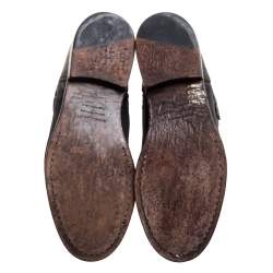 Pre Owned Isabel Marant Olive Green Suede Ankle Boots Size 38