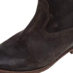 Pre Owned Isabel Marant Brown Suede Knee Length Boots Size 39