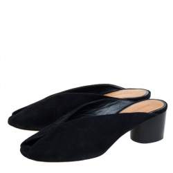 Pre Owned Isabel Marant Black Suede Meirid Slip On Sandals Size 36