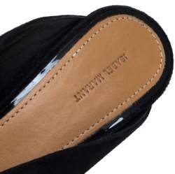 Pre Owned Isabel Marant Black Suede Meirid Slip On Sandals Size 36