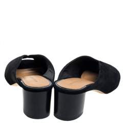 Pre Owned Isabel Marant Black Suede Meirid Slip On Sandals Size 36