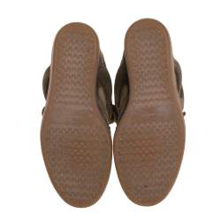 Pre Owned Isabel Marant Green Suede Bekett Wedge Sneakers Size 40